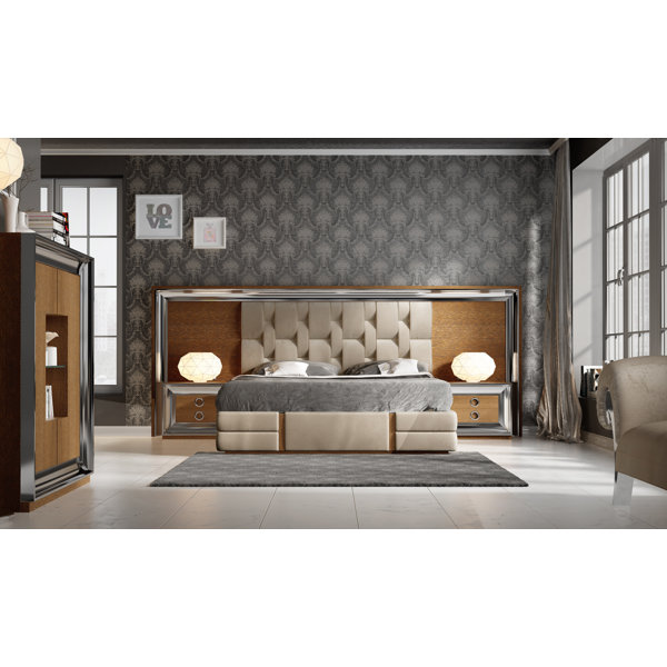 Hispania Home London Bedor98 Bedroom Set 4 Pieces Wayfair